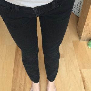 Joes strait ankle black jeans 27